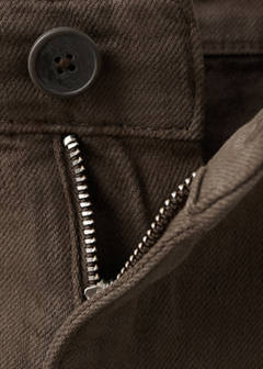 Relaxed fit jeans in a cotton-linen blend — Brown 7