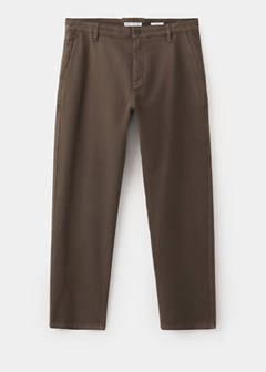 Relaxed fit jeans in a cotton-linen blend — Brown 6