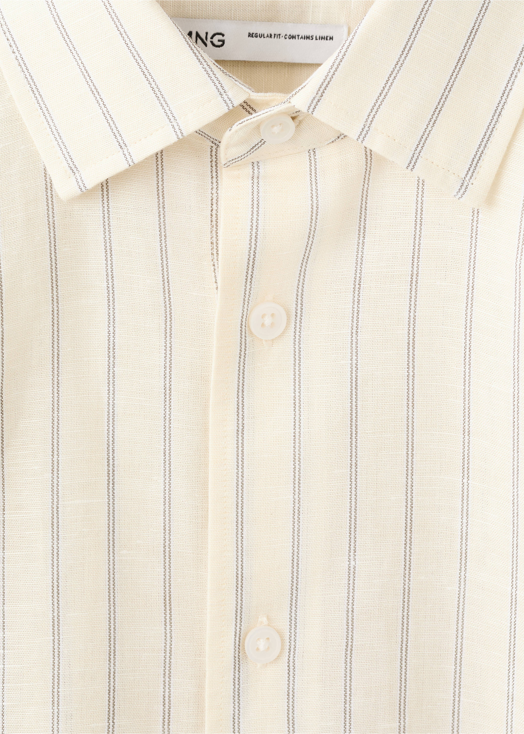 Chemise rug - Détail de l'article 8, Jaune pastel. Ref: 37082889-00.