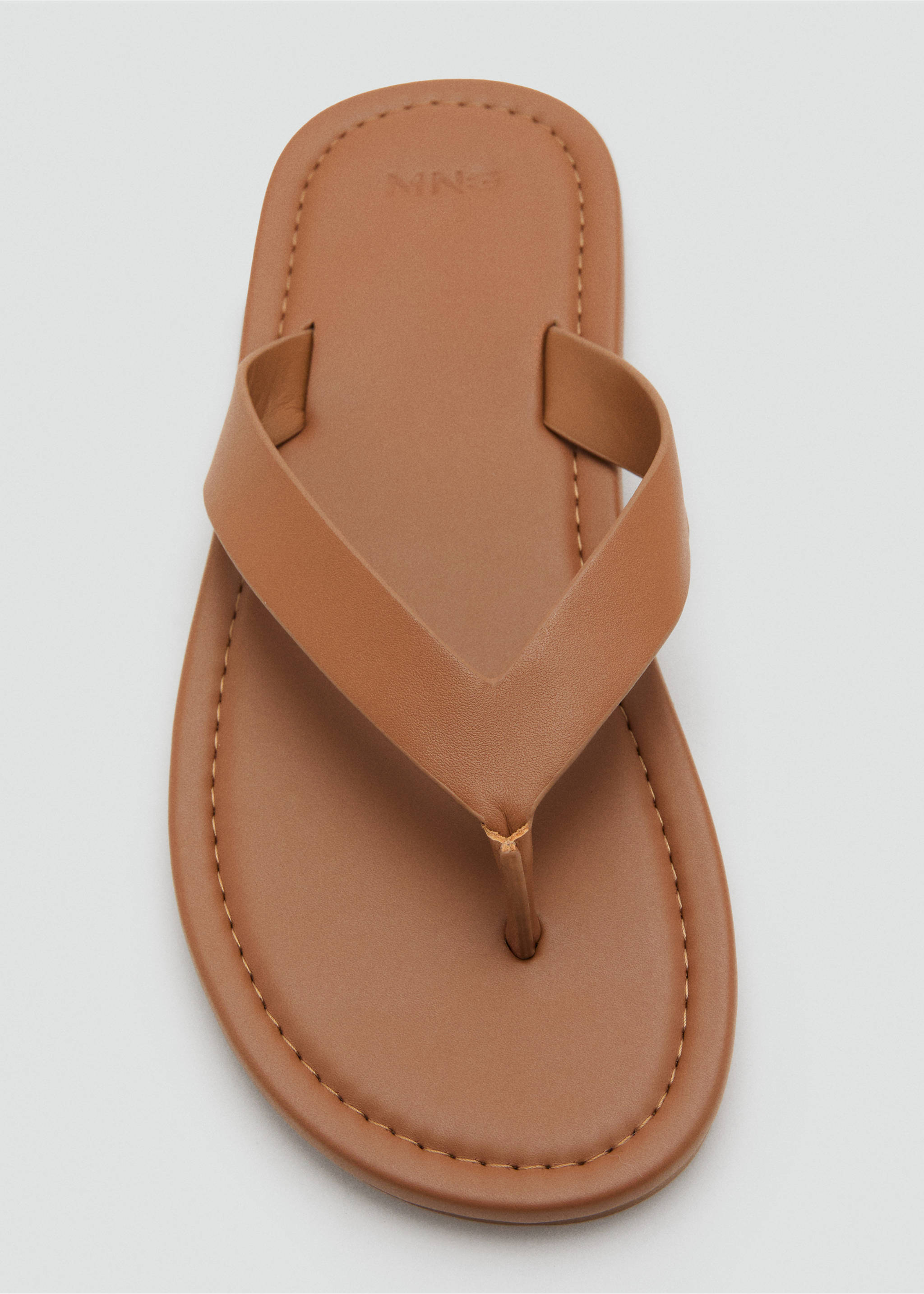 Leather straps sandals - Details of the article 2, Leather. Ref: 37082890-00.