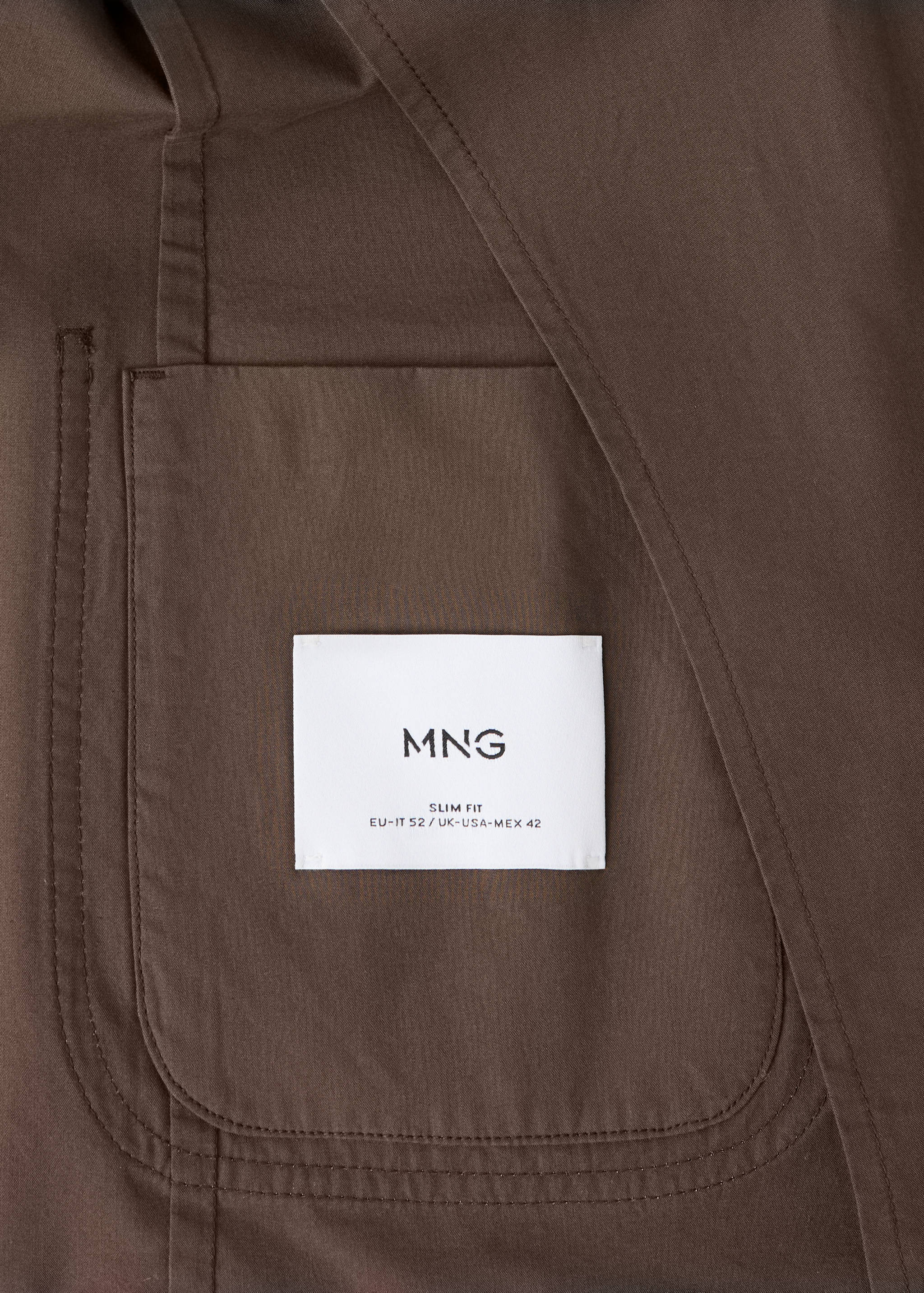 Slim fit cotton lyocell blend blazer - Details of the article 0