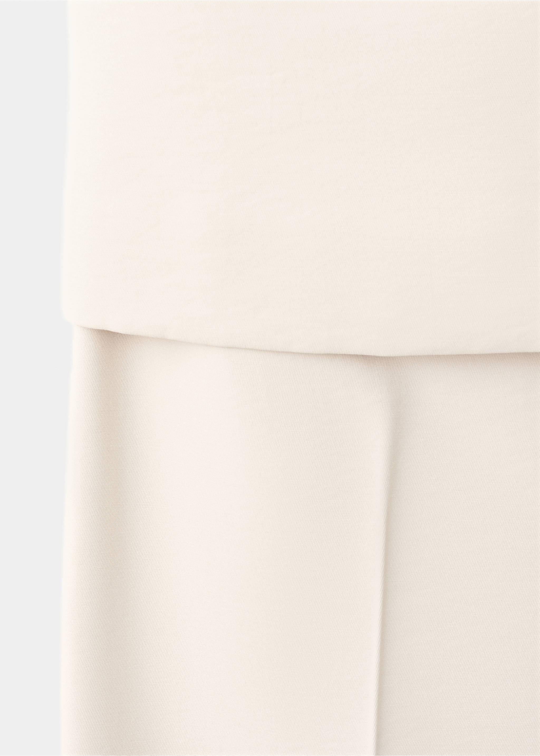 Halter jumpsuit with contrasting details - Details of the article 0, Beige. Ref: 37082893-00.