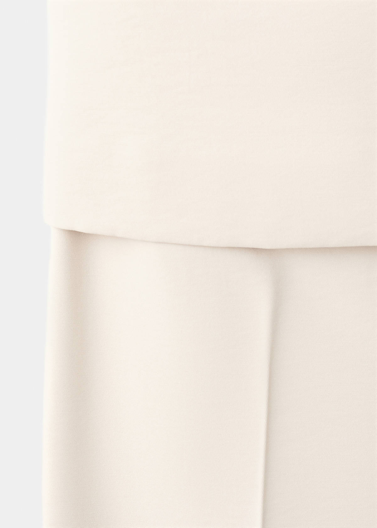 Halter jumpsuit with contrasting details — Beige