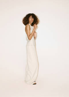 Halter jumpsuit with contrasting details — Beige 10