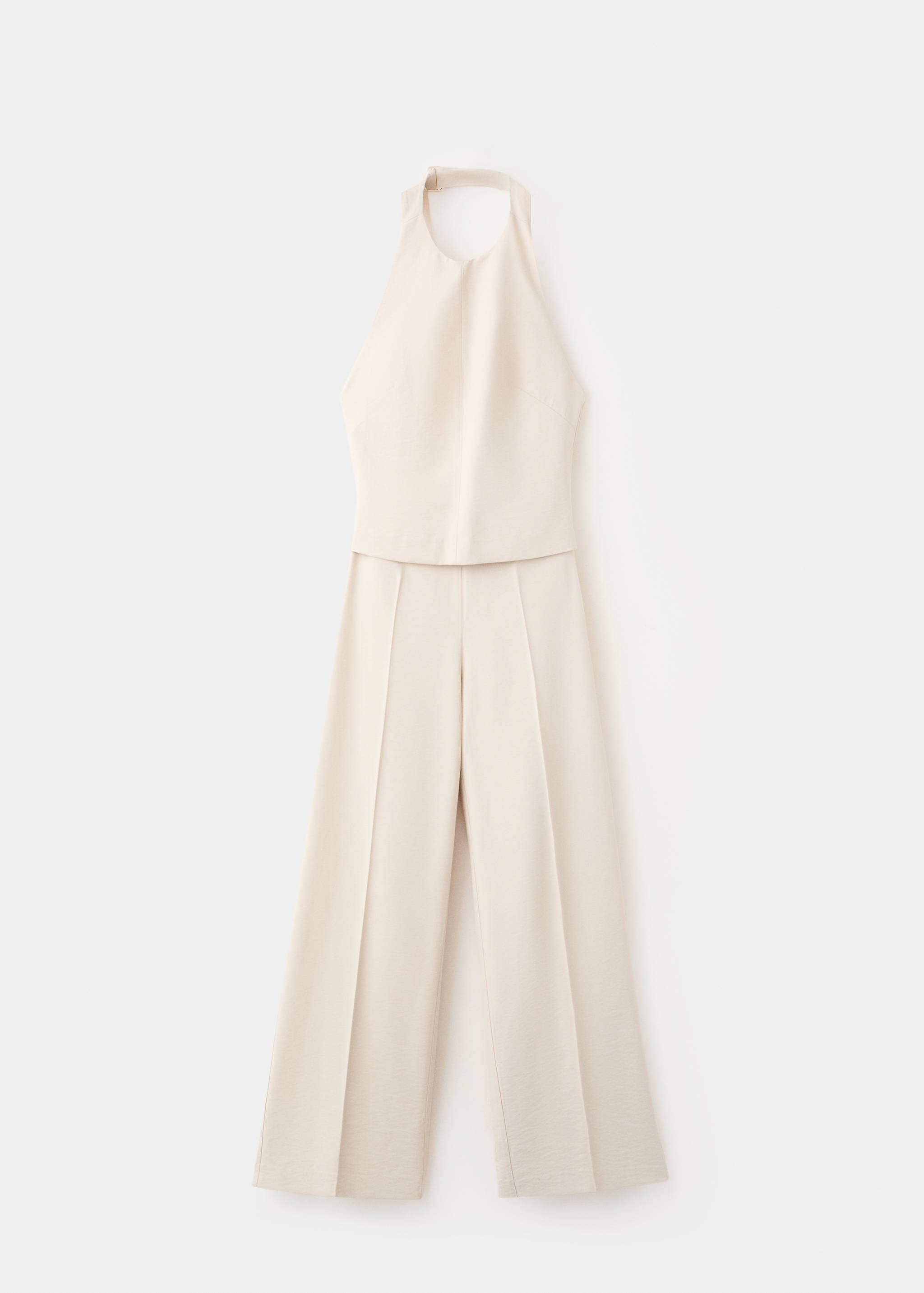 Halter jumpsuit with contrasting details - Article without model