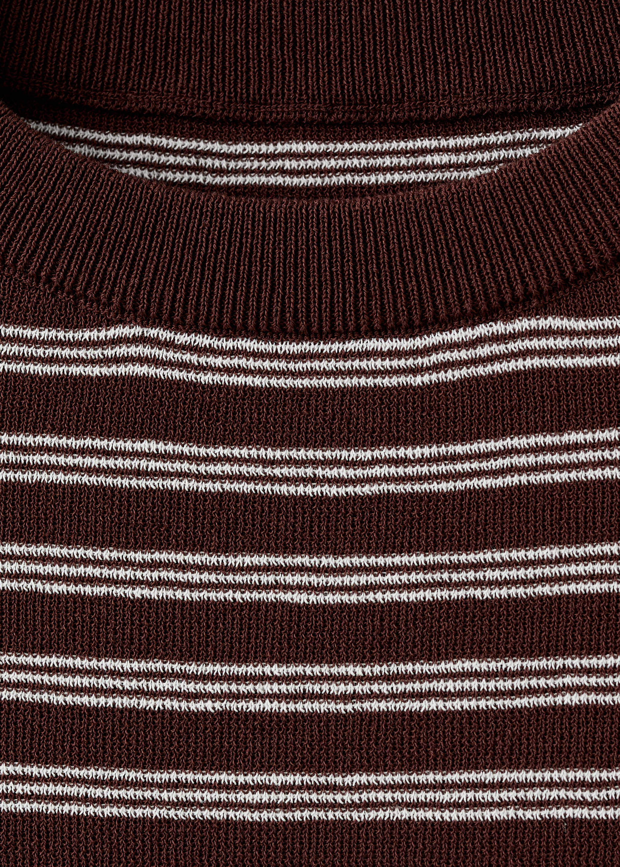 Short-sleeved ribbed sweater - Details of the article 8