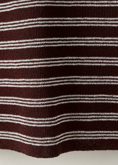 Short-sleeved ribbed sweater — Chocolate 10