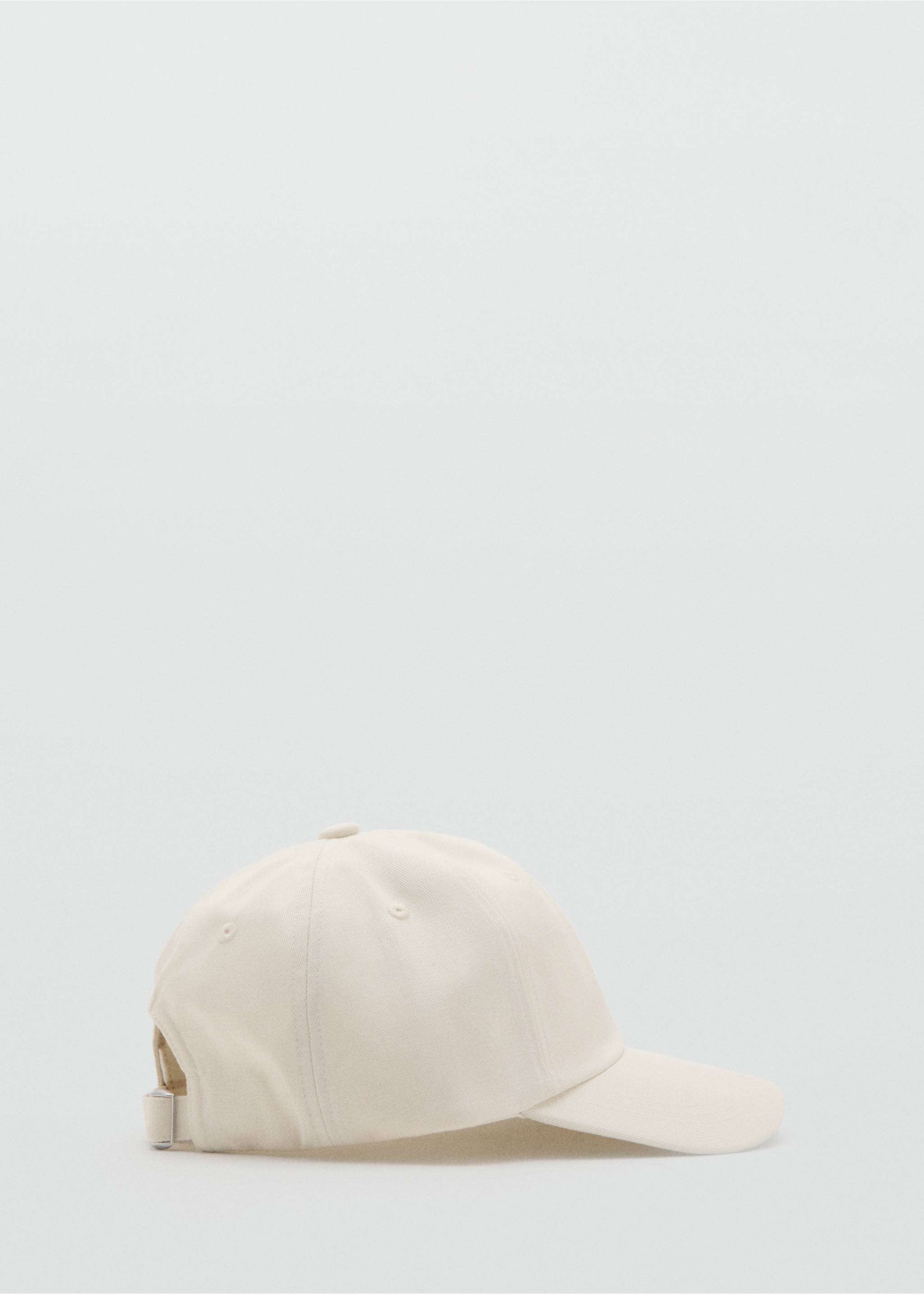 Casquette coton visière - Article sans modèle, Blanc cassé. Ref: 37082895-00.