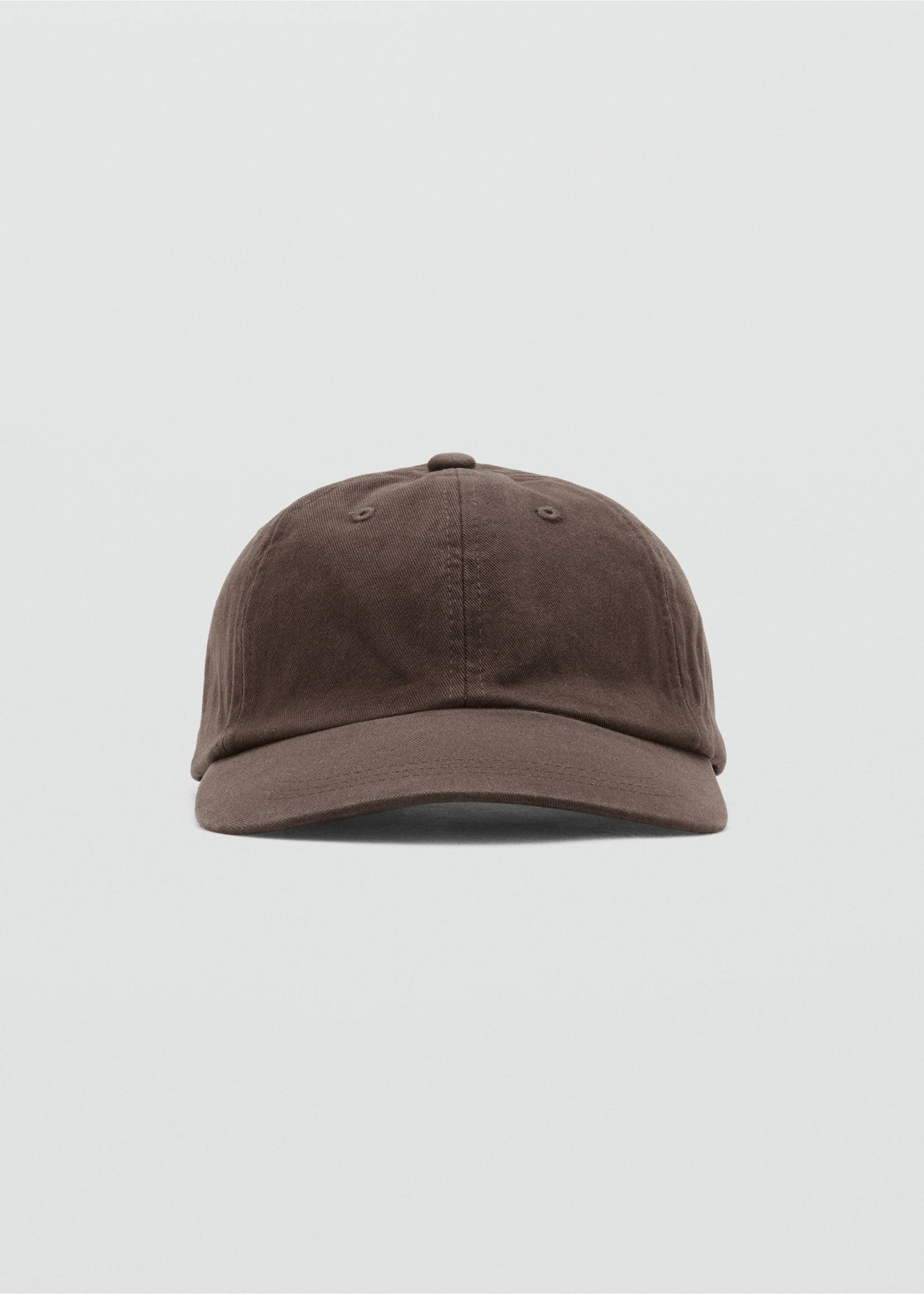 Cotton visor cap - Medium plane, Brown. Ref: 37082895-00.