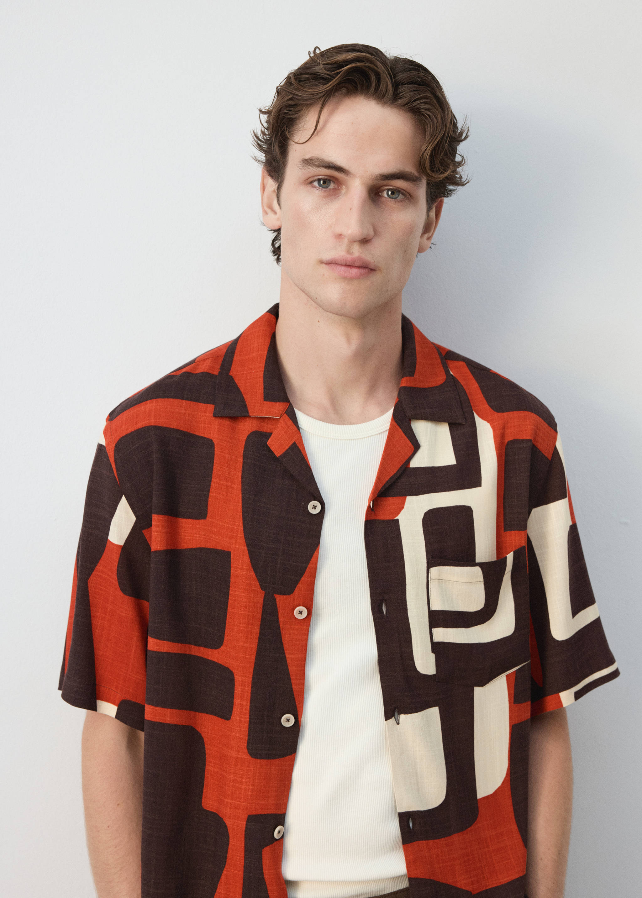 Chemise imprimée col bowling - Détail de l'article 1