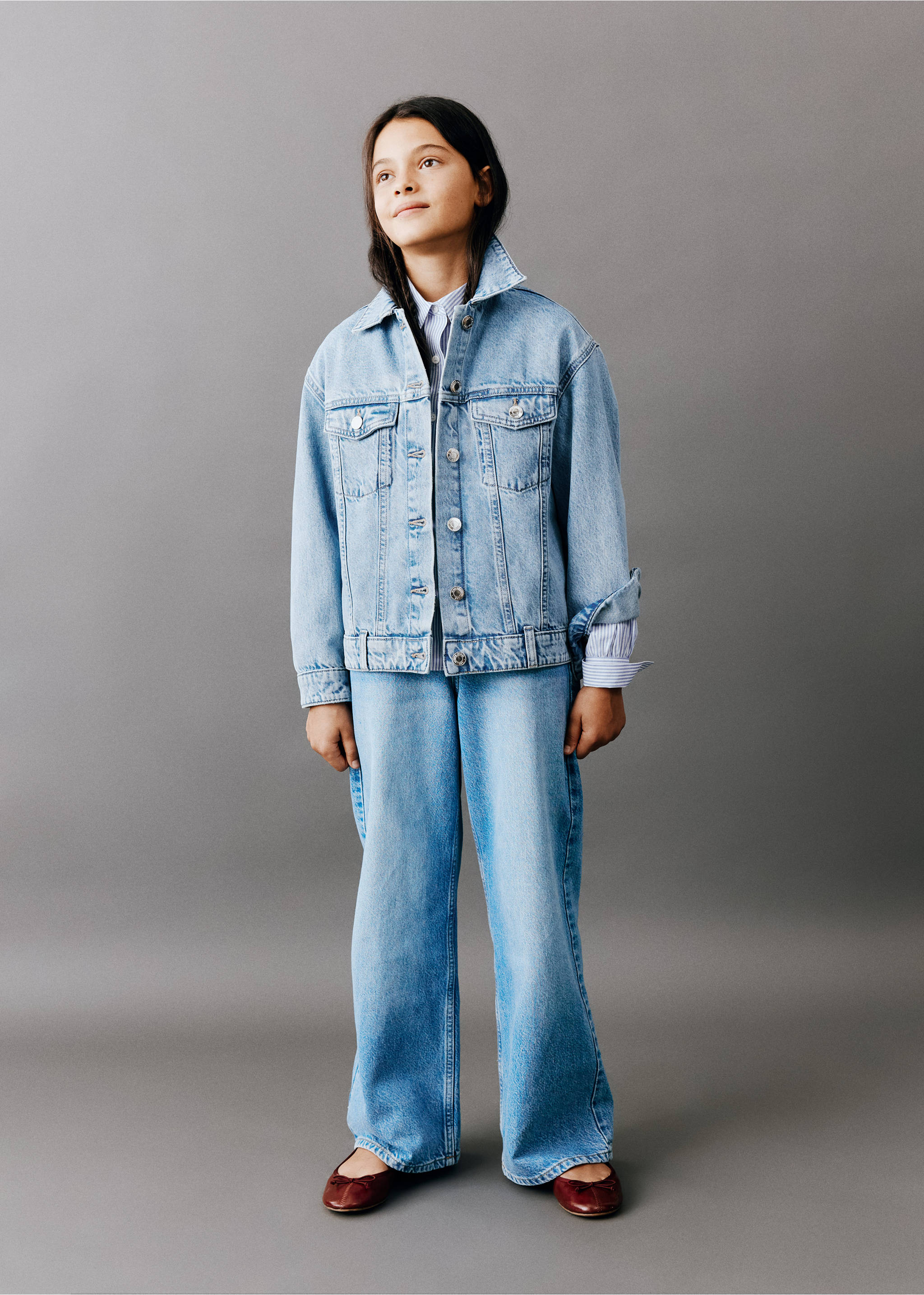 Basic denim jacket - General plane, Medium Blue. Ref: 37082901-00.