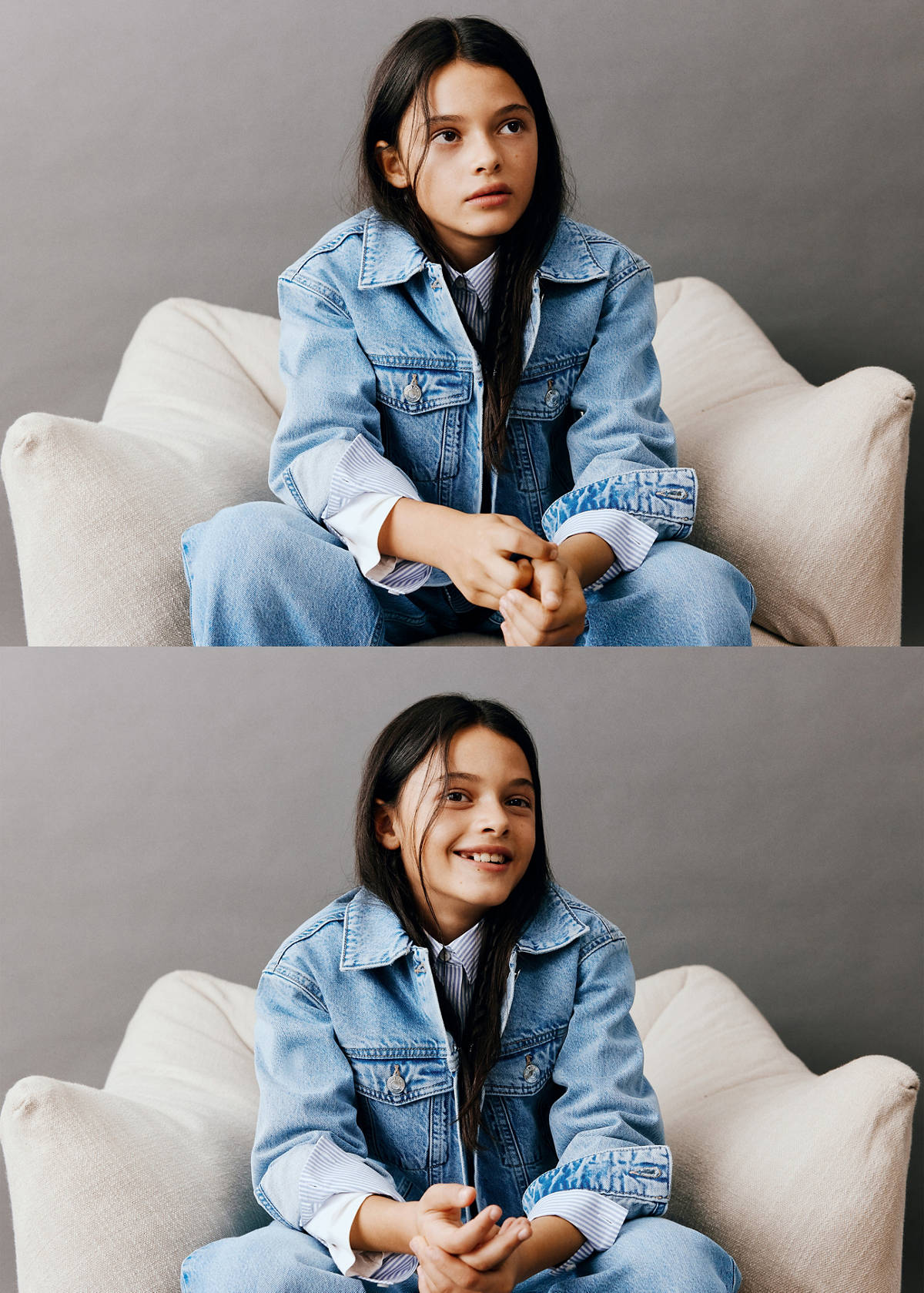 Basic denim jacket — Medium Blue