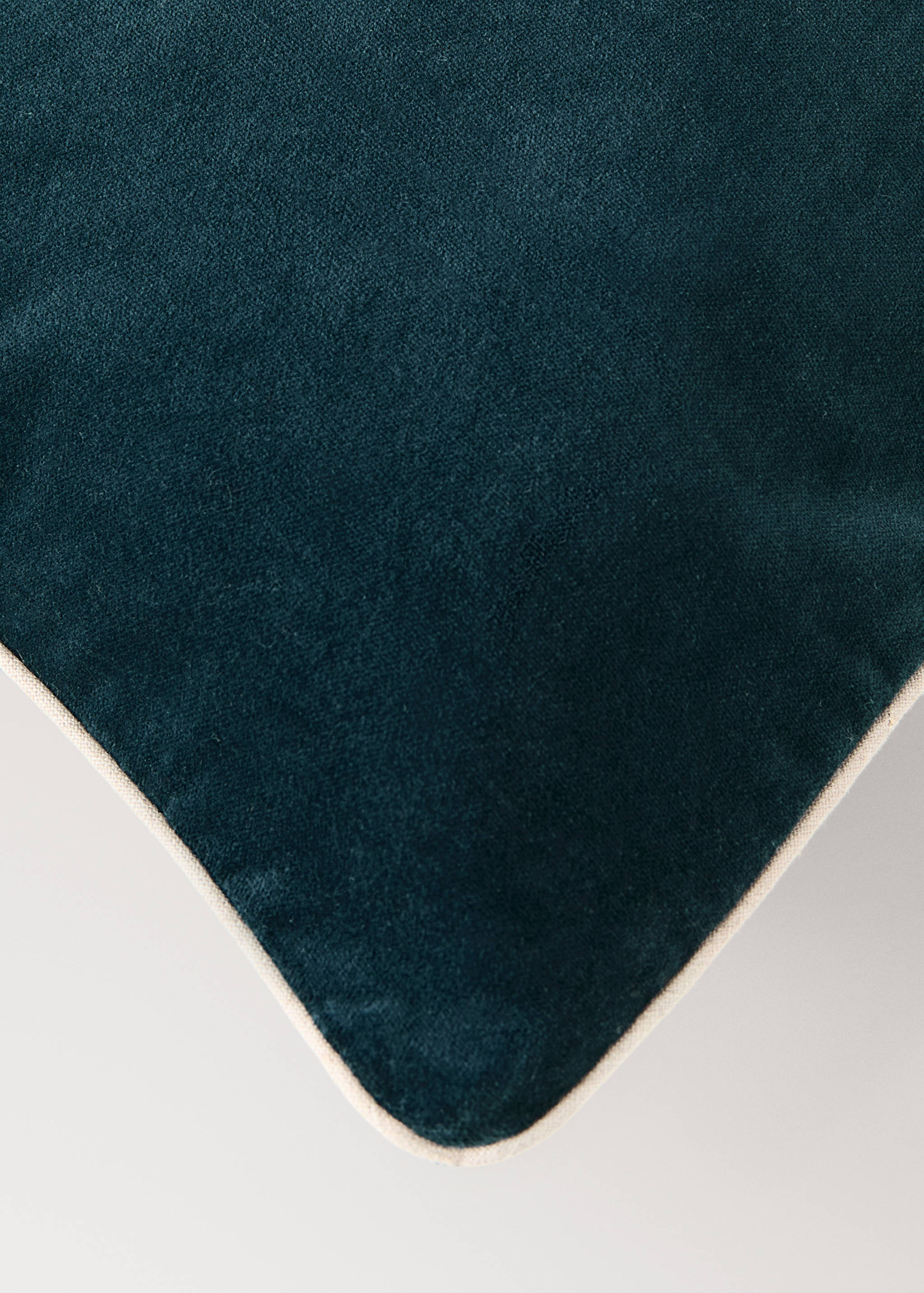 Velvet cotton garment-dye bed cushion cover 50x50 cm - Details of the article 1