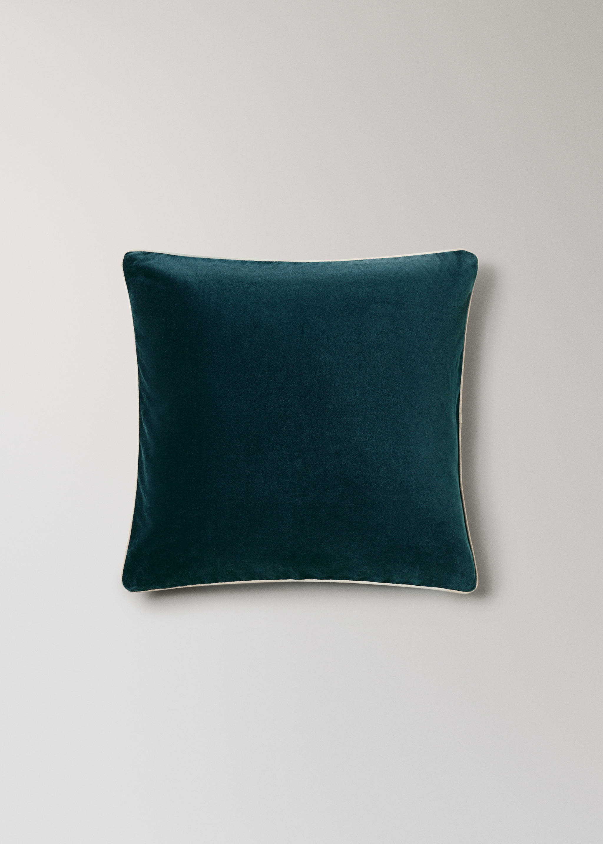 Velvet cotton garment-dye bed cushion cover 50x50 cm - Article without model