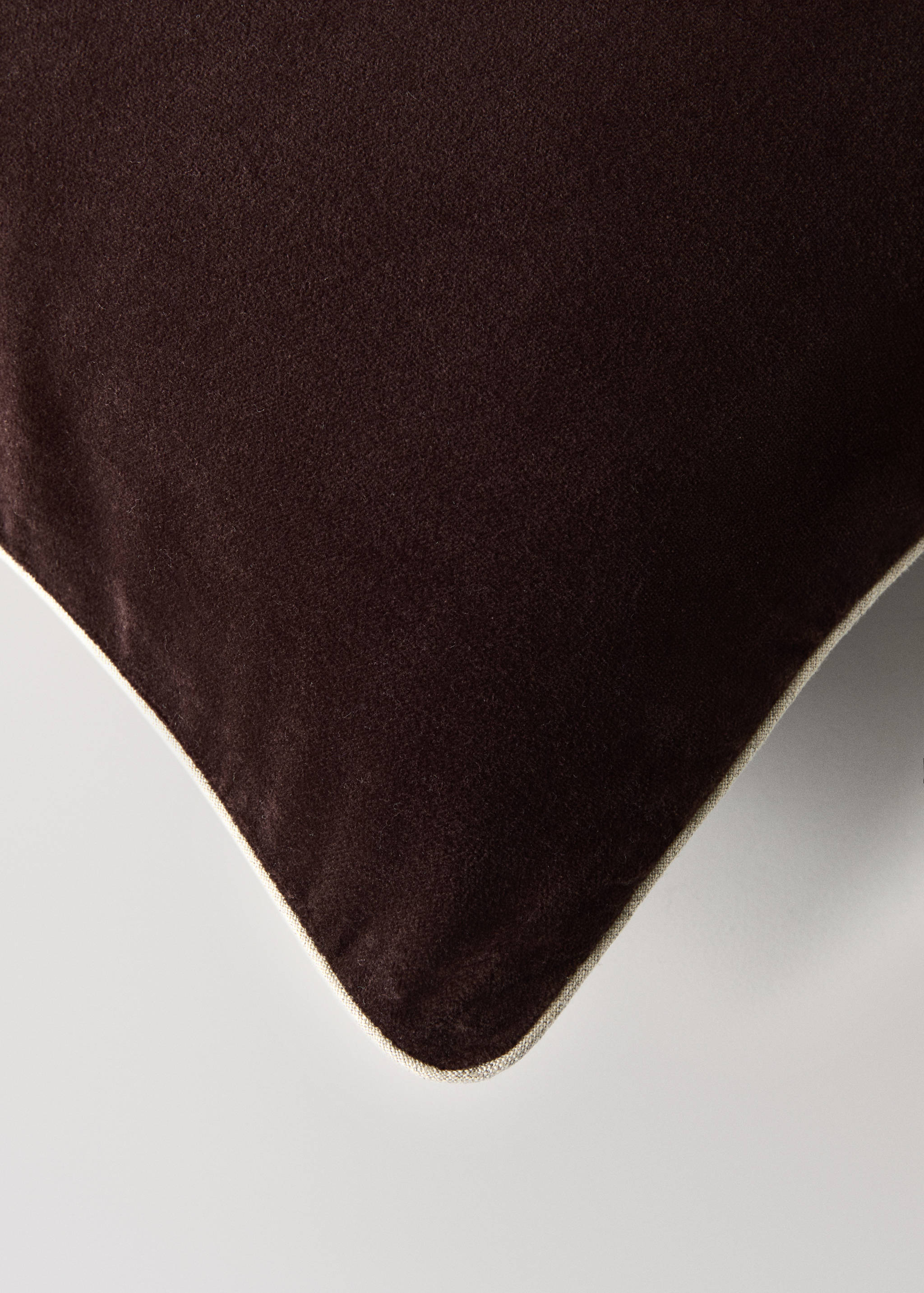 Funda cojín cama terciopelo algodón garment-dye 50x50 cm - Detalle del artículo 1