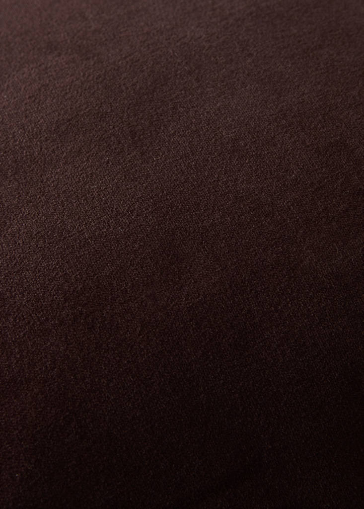 Velvet cotton garment-dye bed cushion cover 50x50 cm — Dark Red