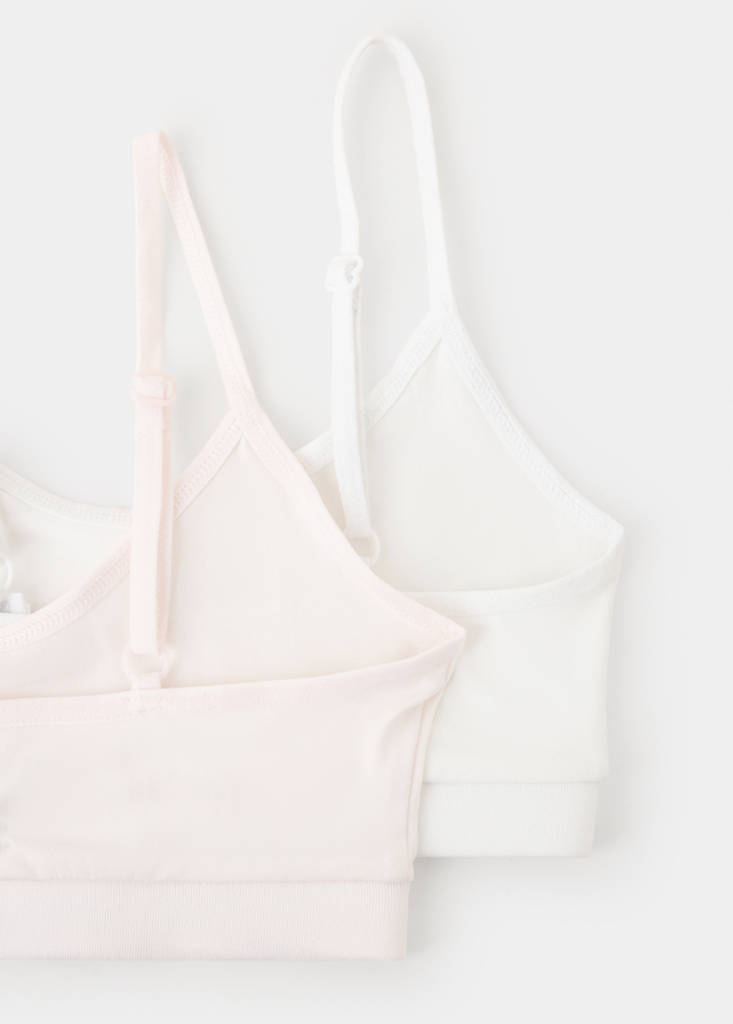 Pack of 2 triangle bras — Off White