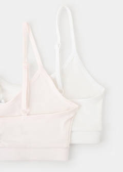 Pack of 2 triangle bras — Off White 3