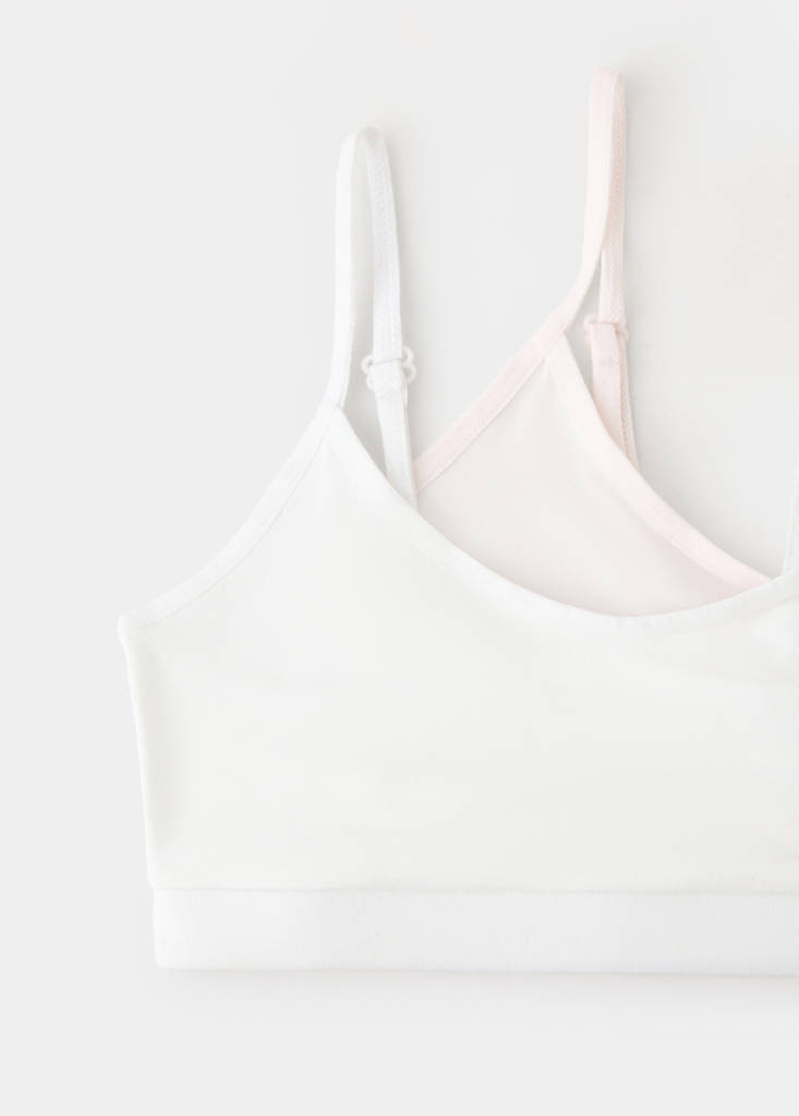 Pack of 2 triangle bras — Off White