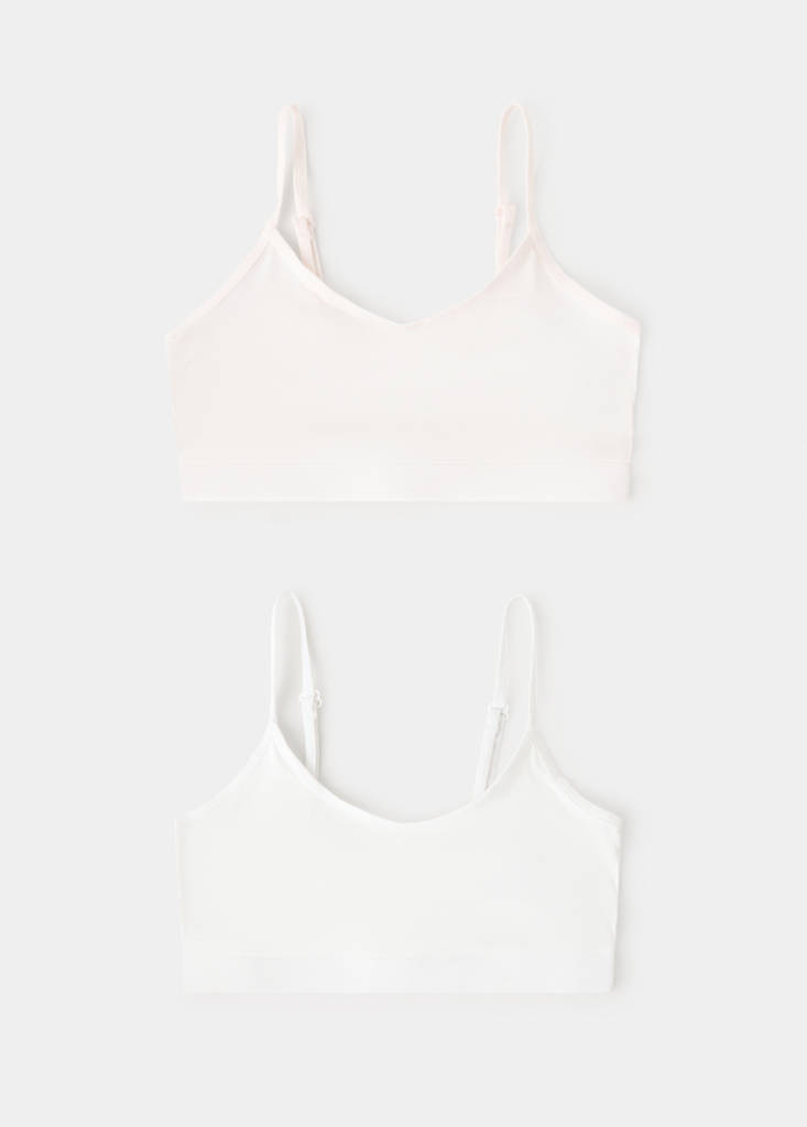 Pack of 2 triangle bras — Off White