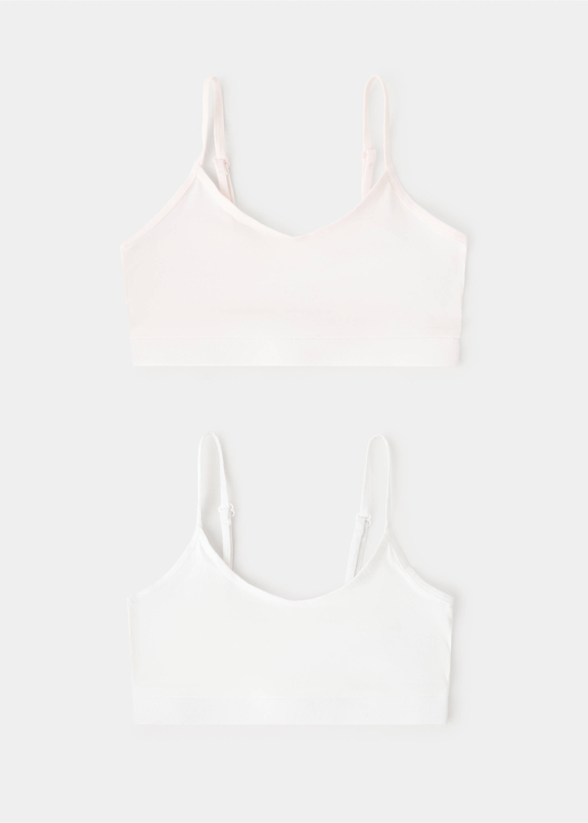 Pack of 2 triangle bras - Article without model, Off White. Ref: 37082910-00.