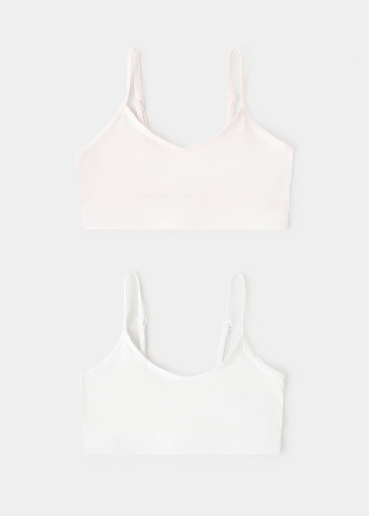Pack of 2 triangle bras — Off White