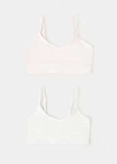Pack of 2 triangle bras — Off White 1