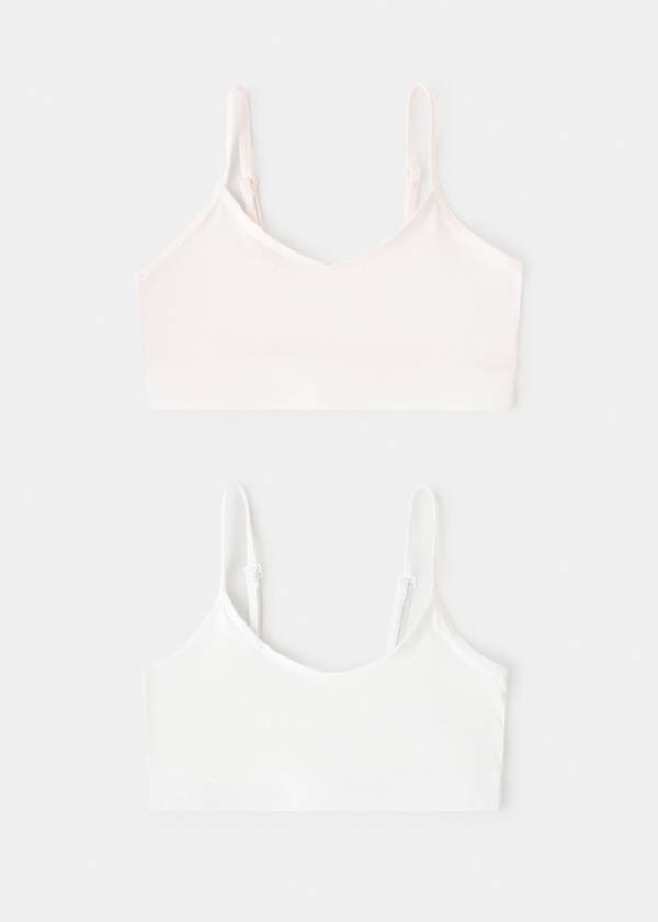 Pack of 2 triangle bras — Off White