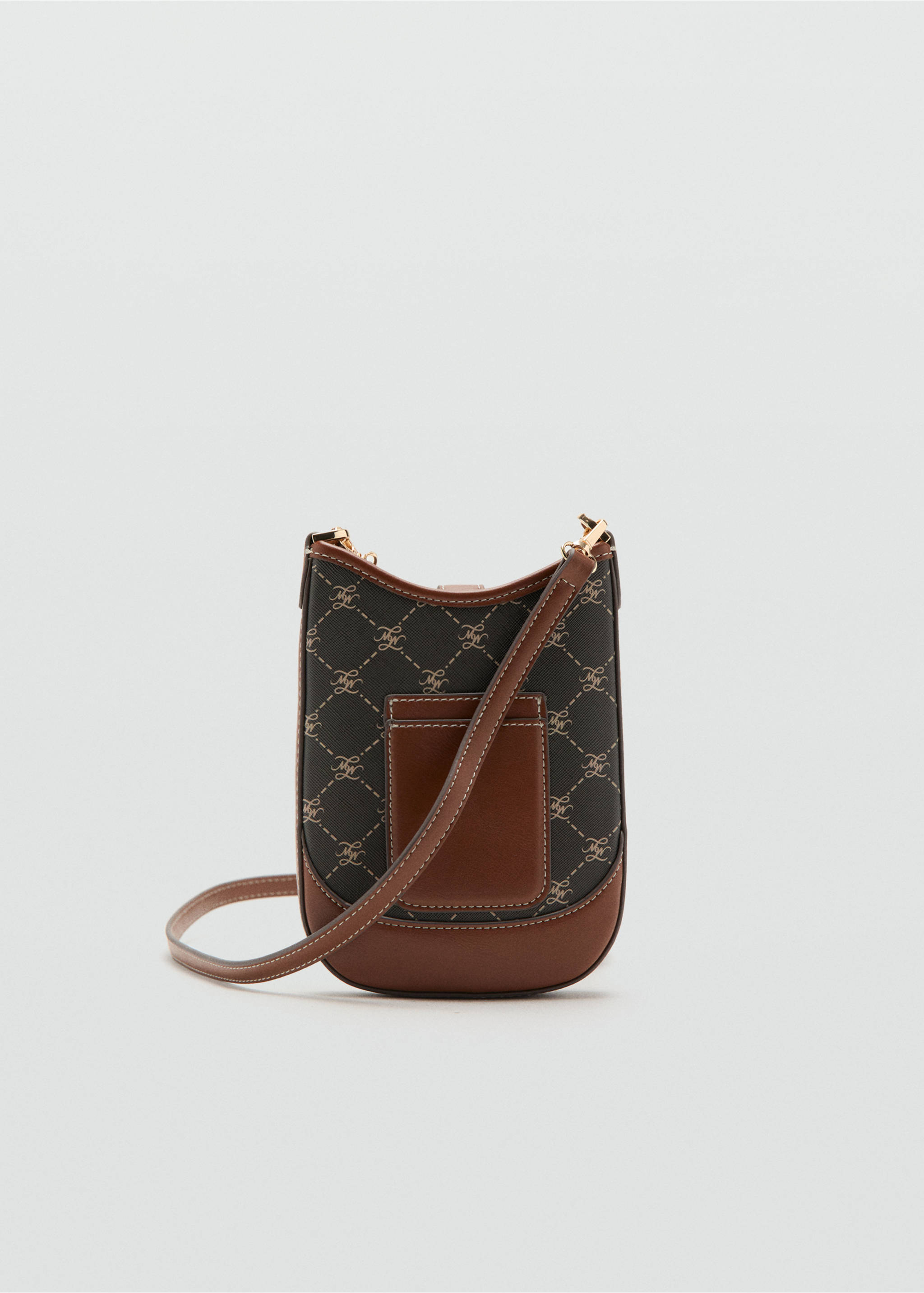 Logo print phone cover - Details of the article 2, Brown. Ref: 37082911-00.