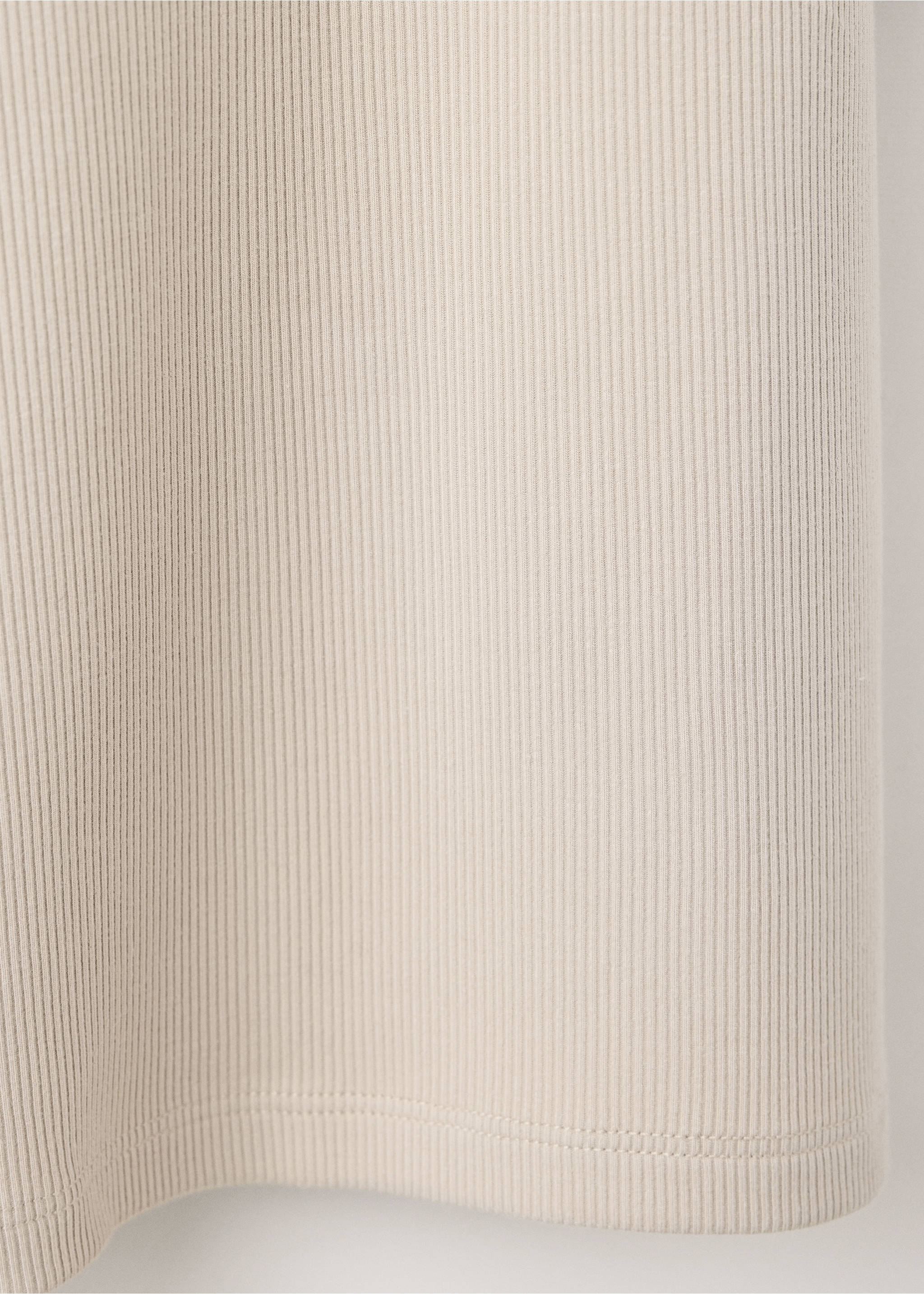 Camisón algodón viscosa escote pico - Detalle del artículo 0, Beige. Ref: 37082914-00.