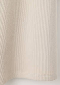 Cotton viscose nightdress with V-neckline — Beige 7