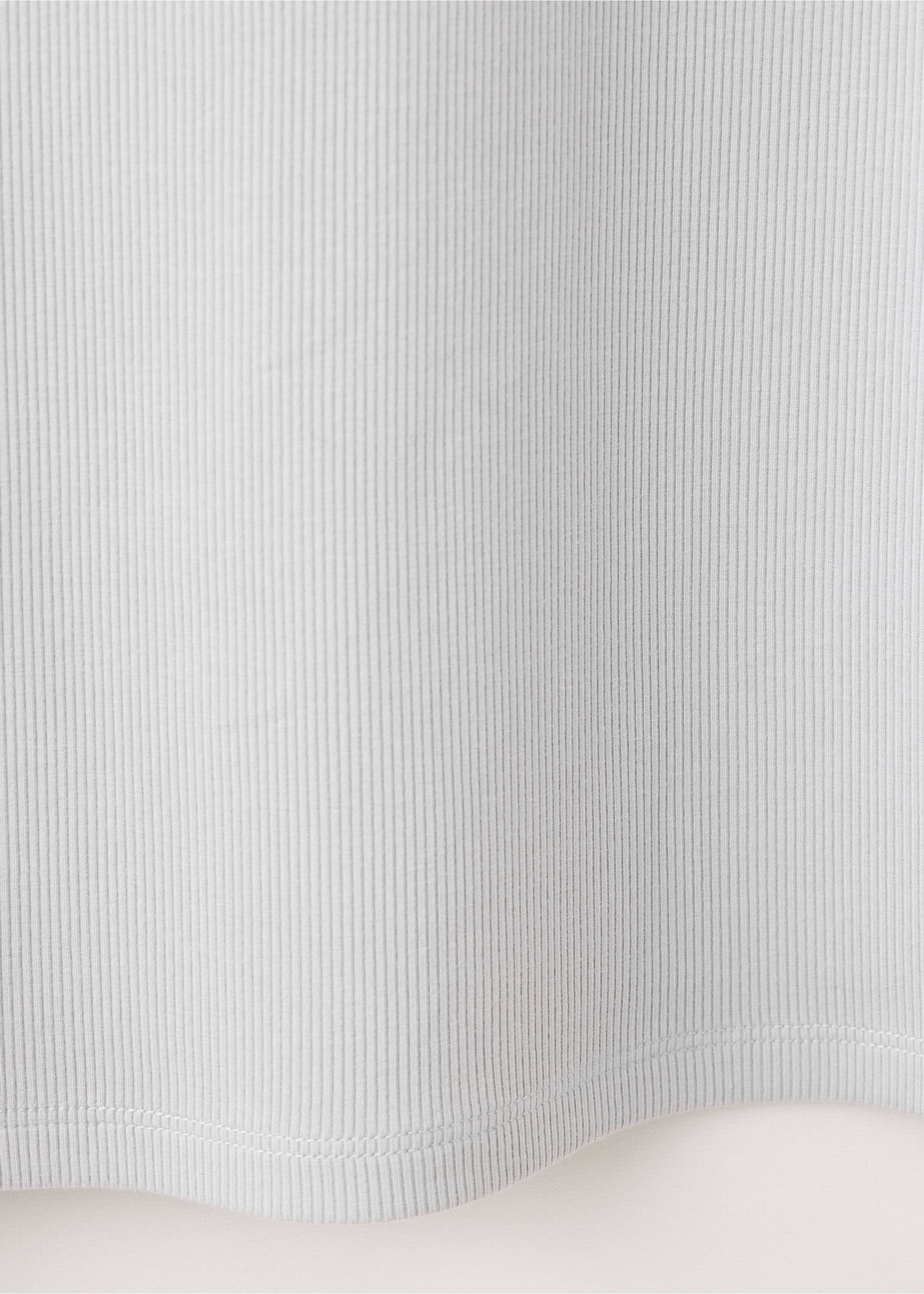 Camisón algodón viscosa escote pico - Detalle del artículo 0, Gris. Ref: 37082914-00.