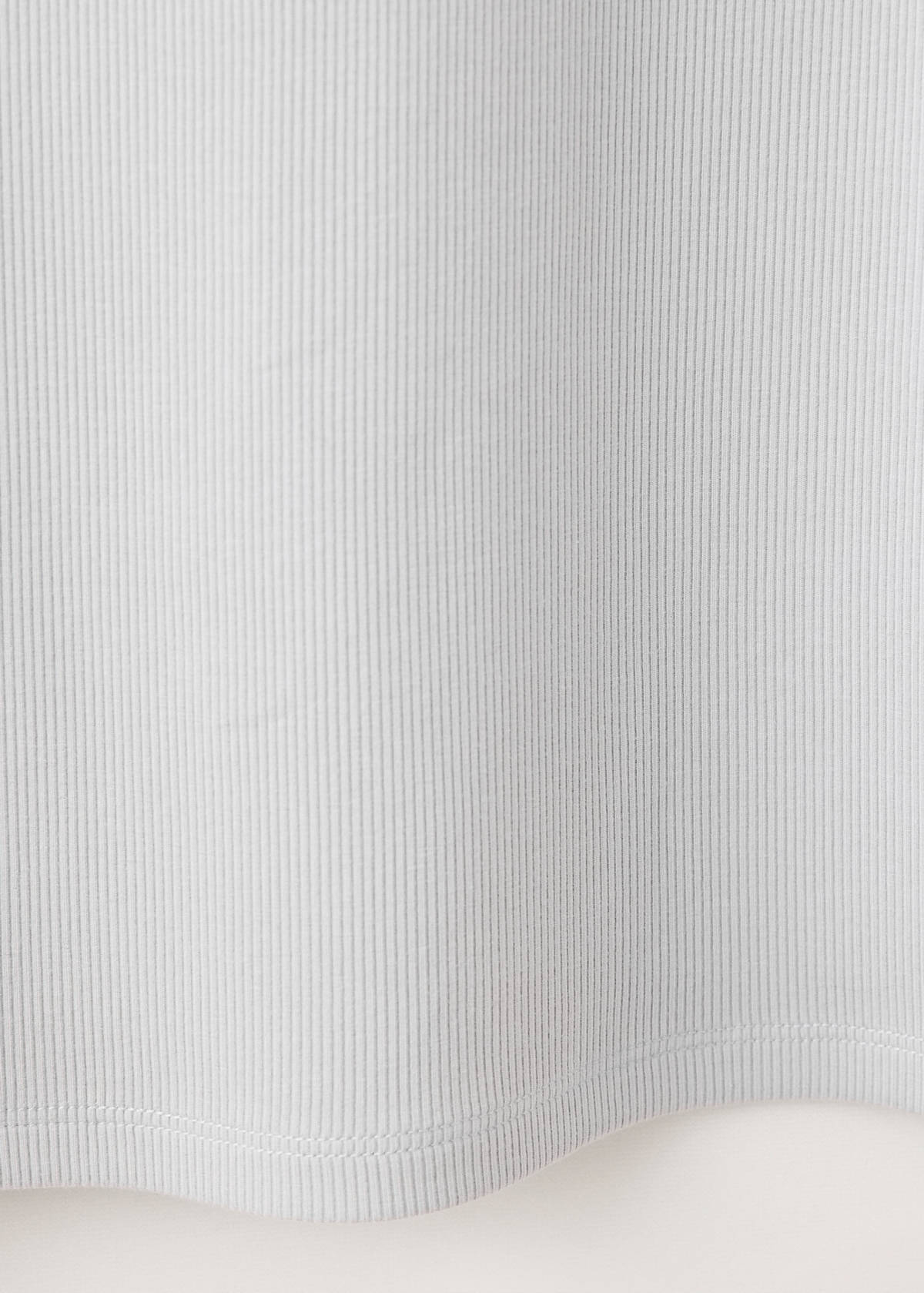 Cotton viscose nightdress with V-neckline — Grey