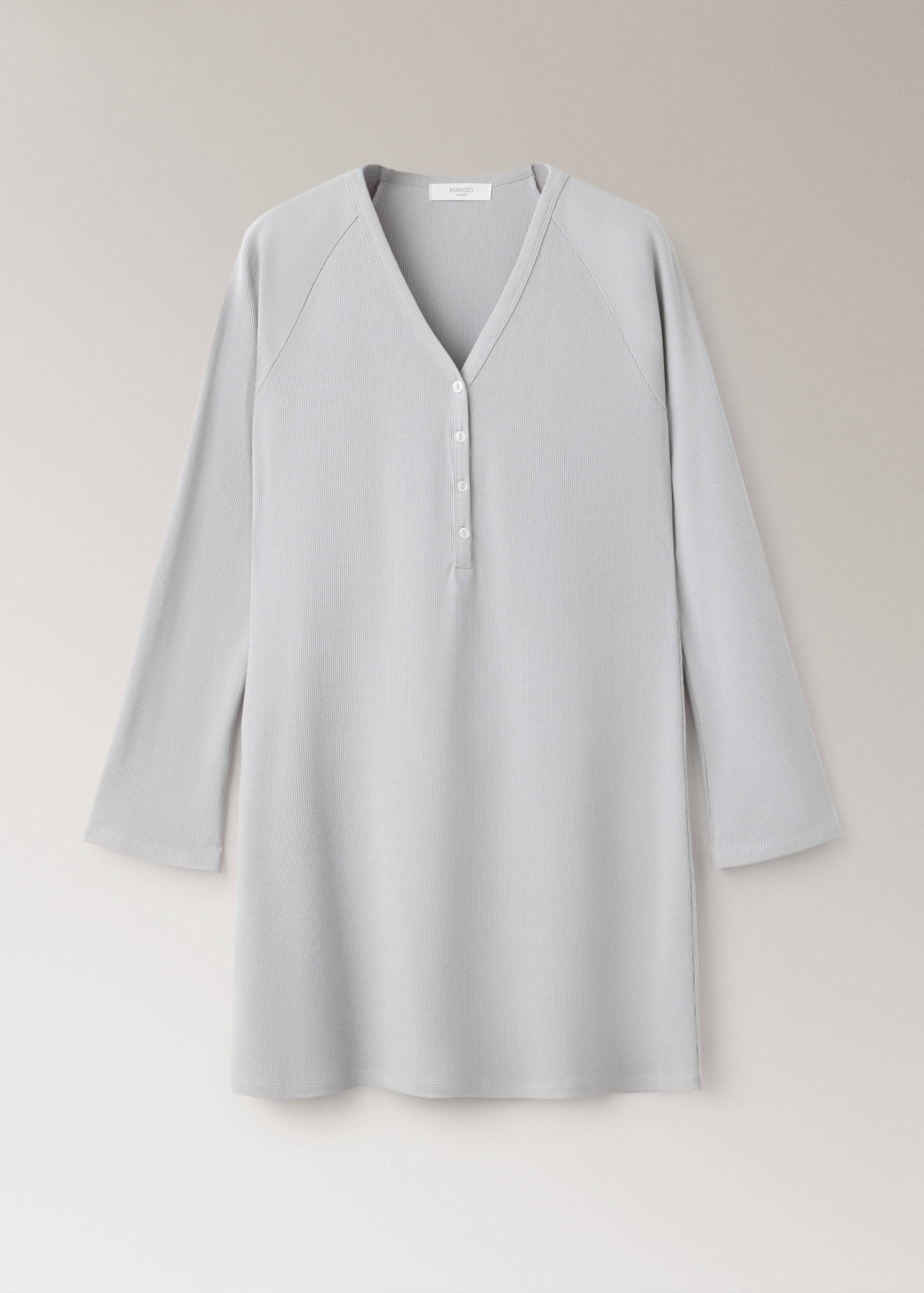 Camisón algodón viscosa escote pico - Artículo sin modelo