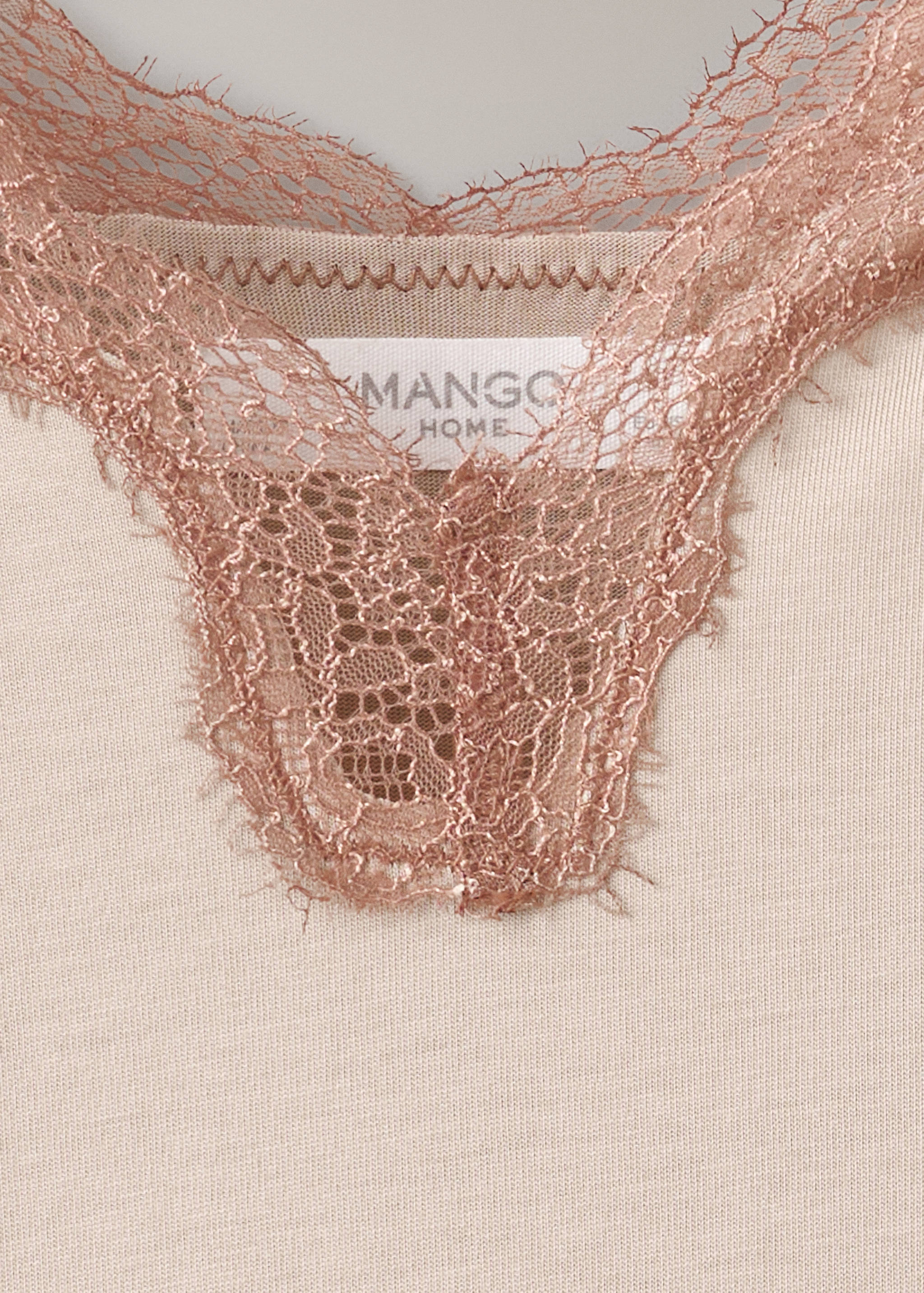 Lyocell cotton lace nightdress - Details of the article 8