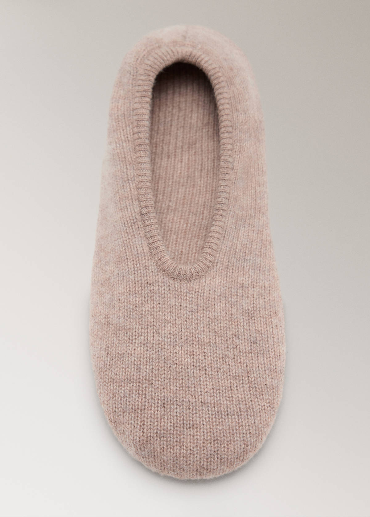 Cashmere-knit trainers — Beige