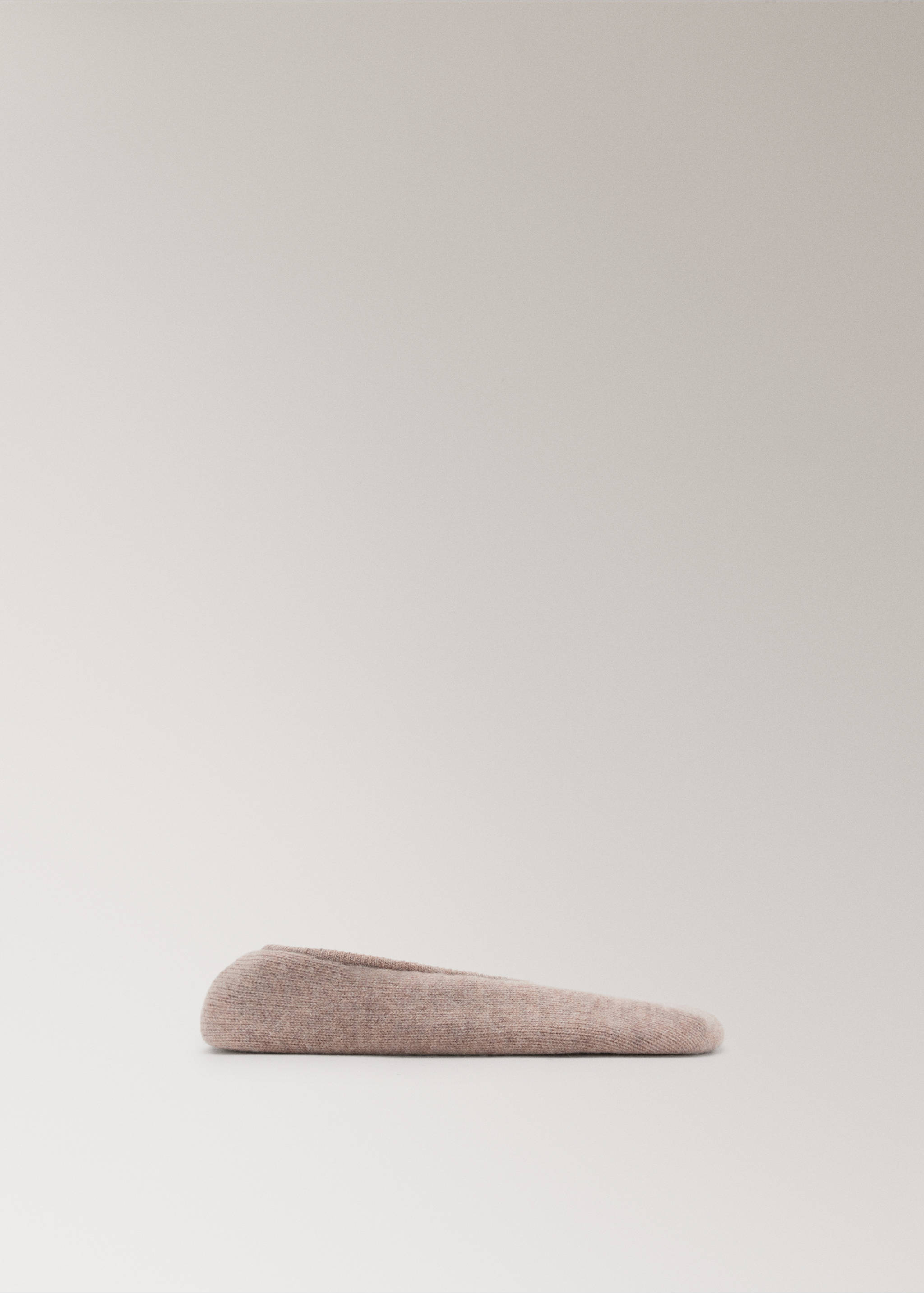 Cashmere-knit trainers - Article without model, Beige. Ref: 37082917-00.