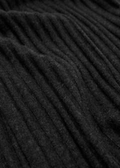 Ribbed cashmere scarf — Charcoal 2