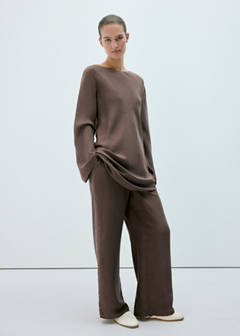 100% silk nightdress — Brown 2