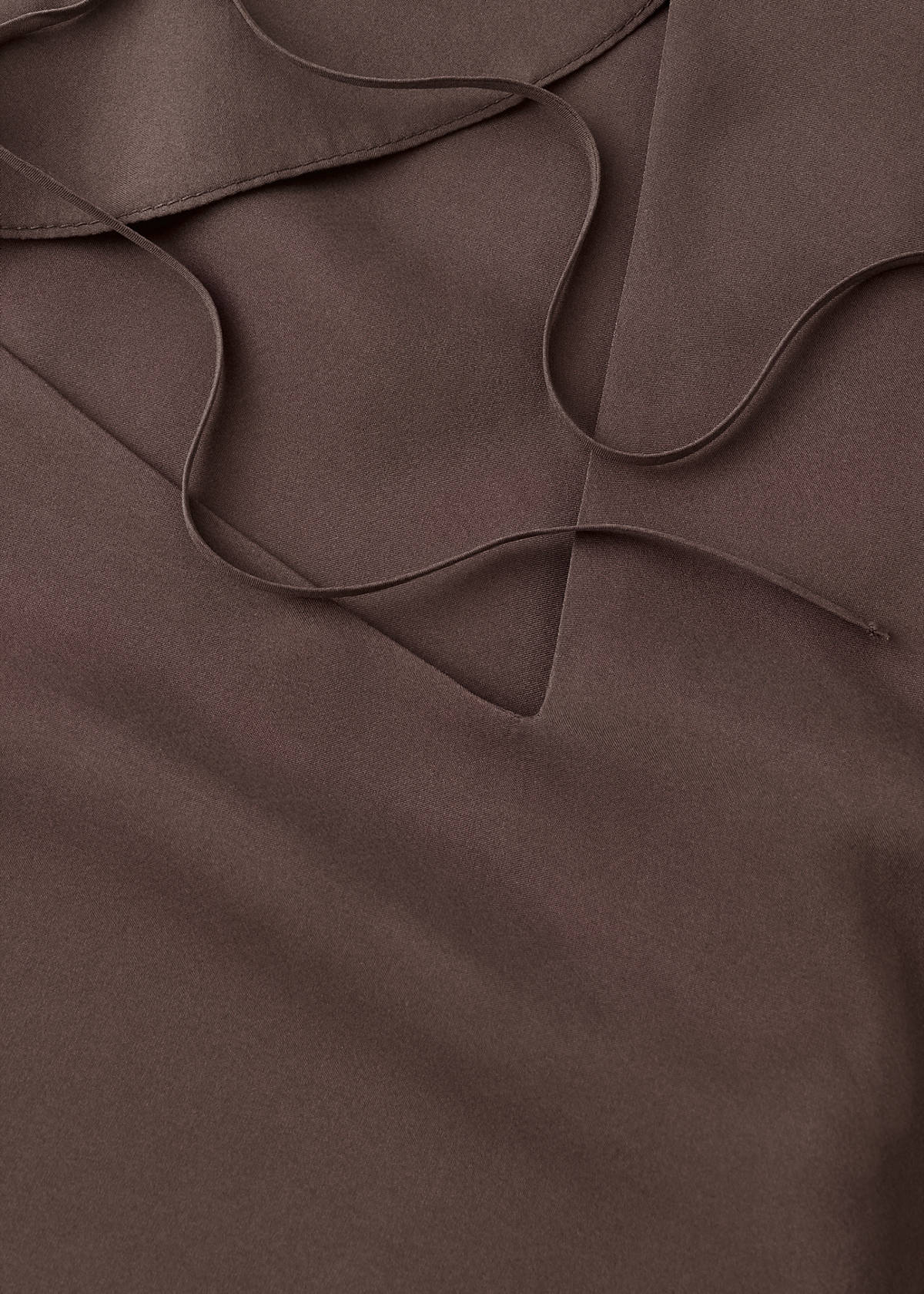 100% silk nightdress — Brown
