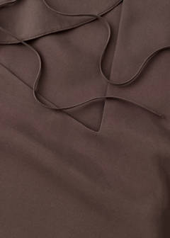 100% silk nightdress — Brown 10