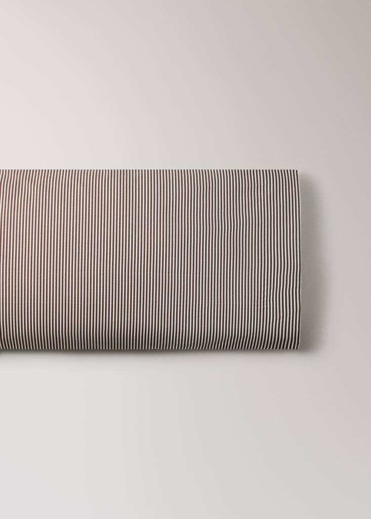 100% cotton percale striped pillowcase 45x110 cm - thumbnail 2