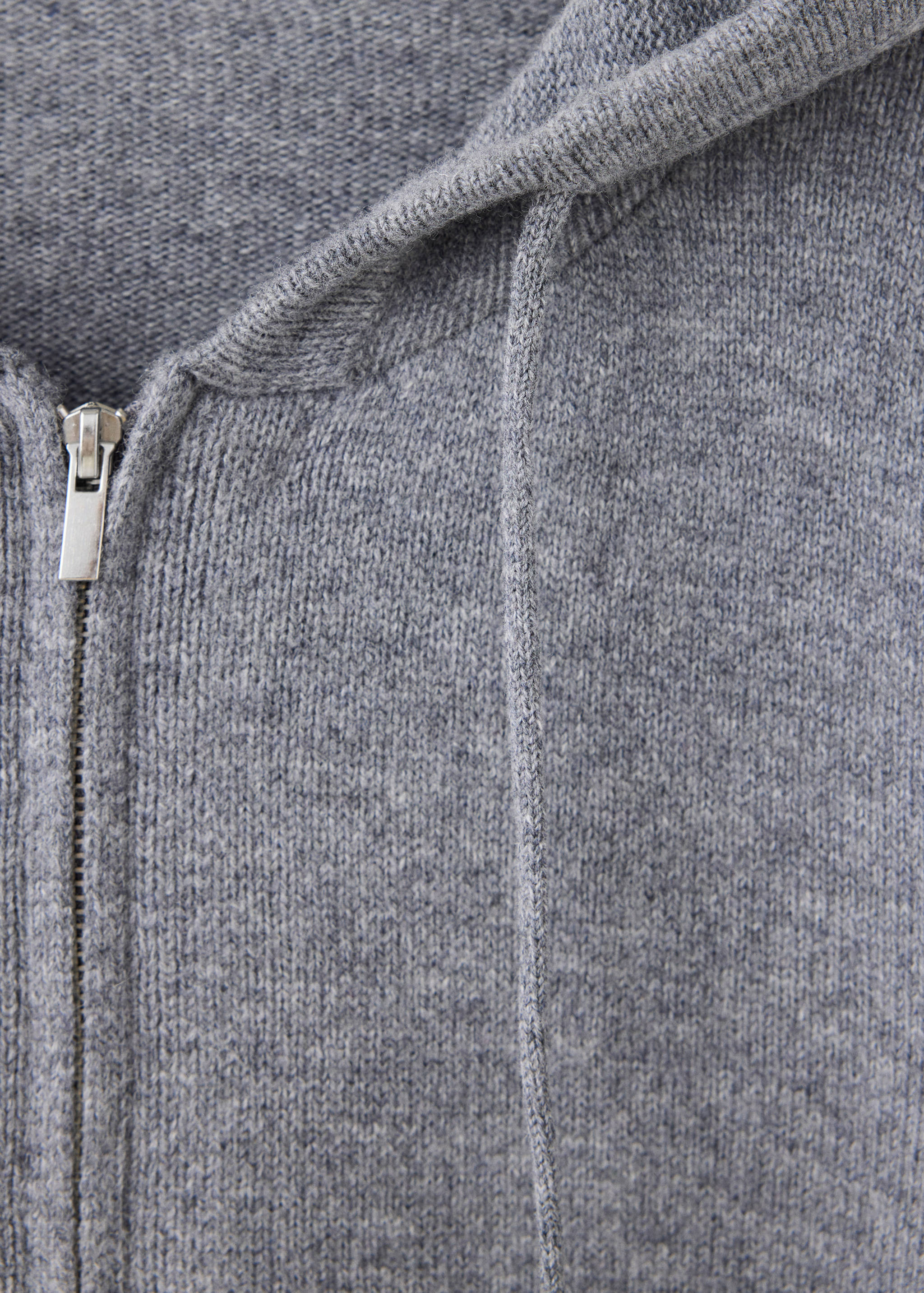 100% wool zip cardigan - Details of the article 8