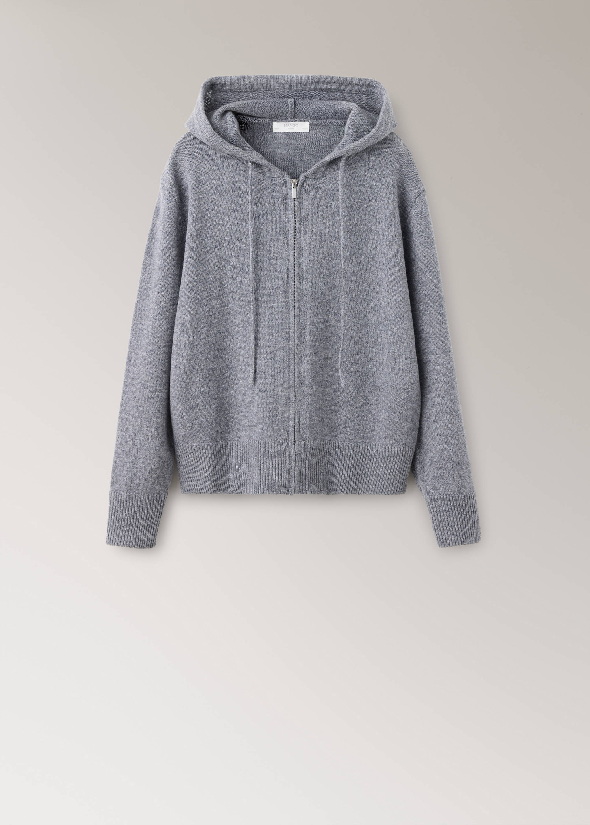 100% wool zip cardigan - Article without model