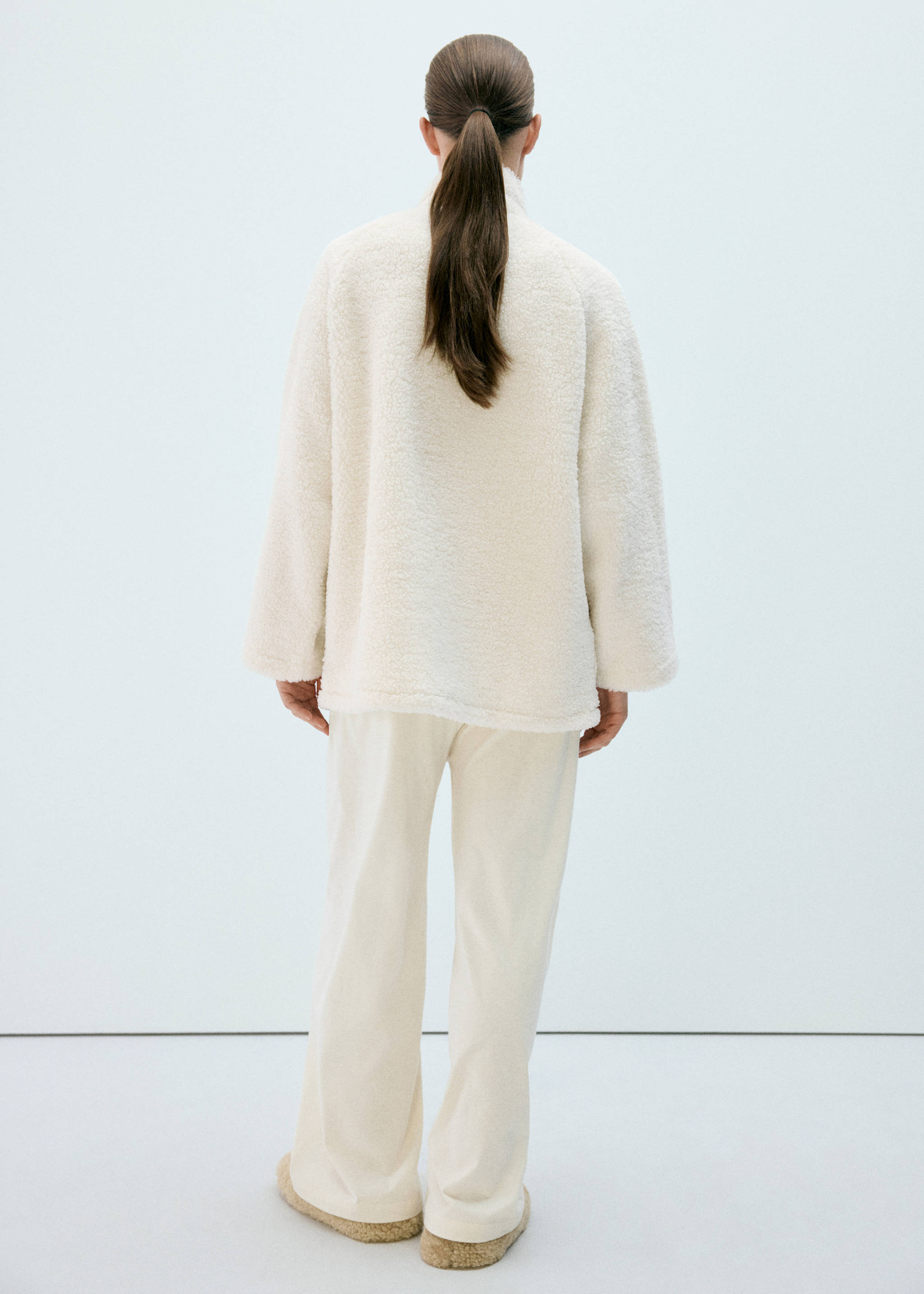 Sherpa buttoned cardigan - Reverse of the article