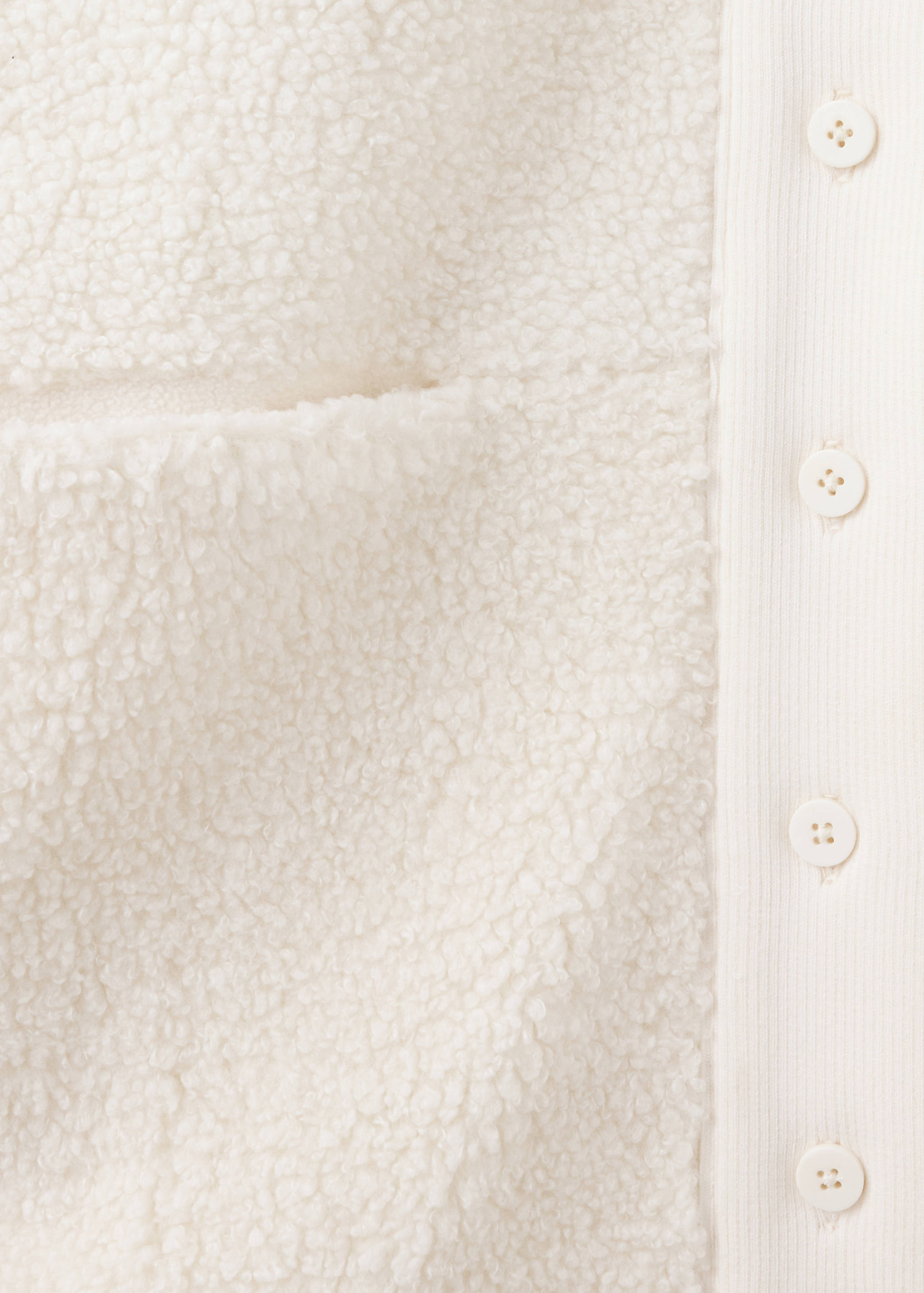 Sherpa buttoned cardigan - Details of the article 8