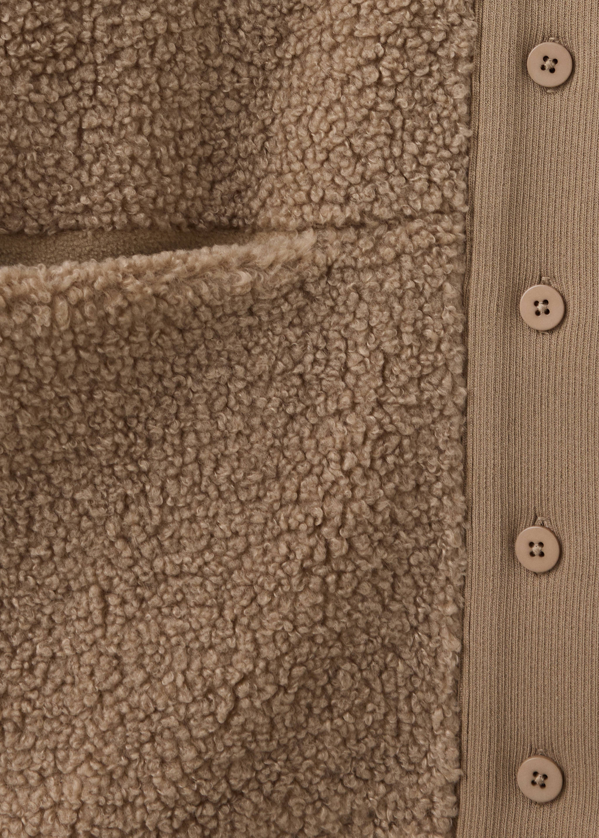 Sherpa buttoned cardigan - Details of the article 8
