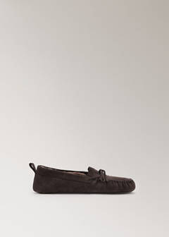 Leather moccasin with fur lining — Brown 5