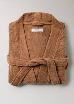Terry cotton bathrobe — Medium Brown 4