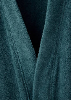 Terry cotton bathrobe — Petrol Blue 2